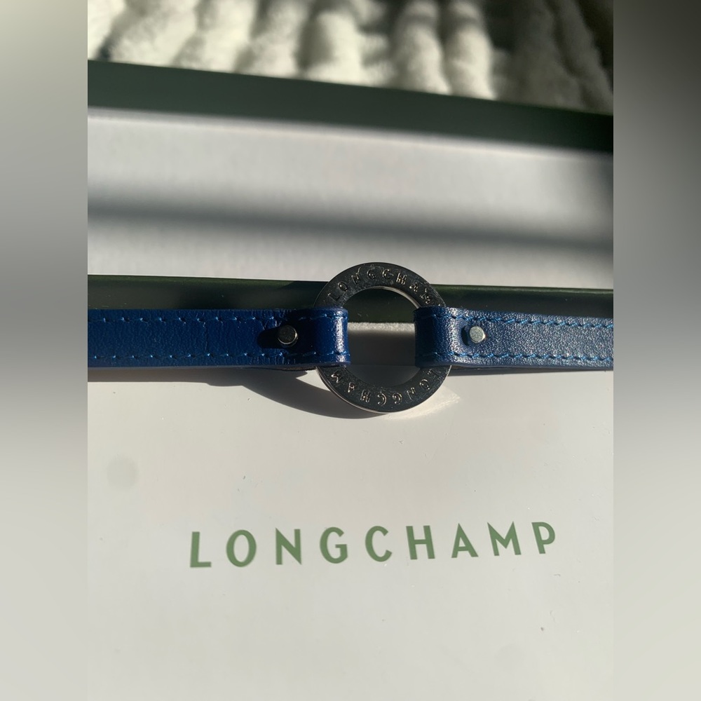Brand New - Longchamp blue leather bracelet